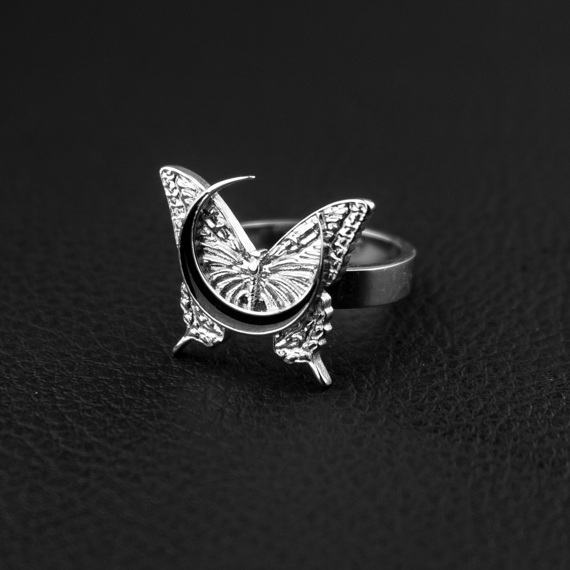 Moonlight Butterfly Ring