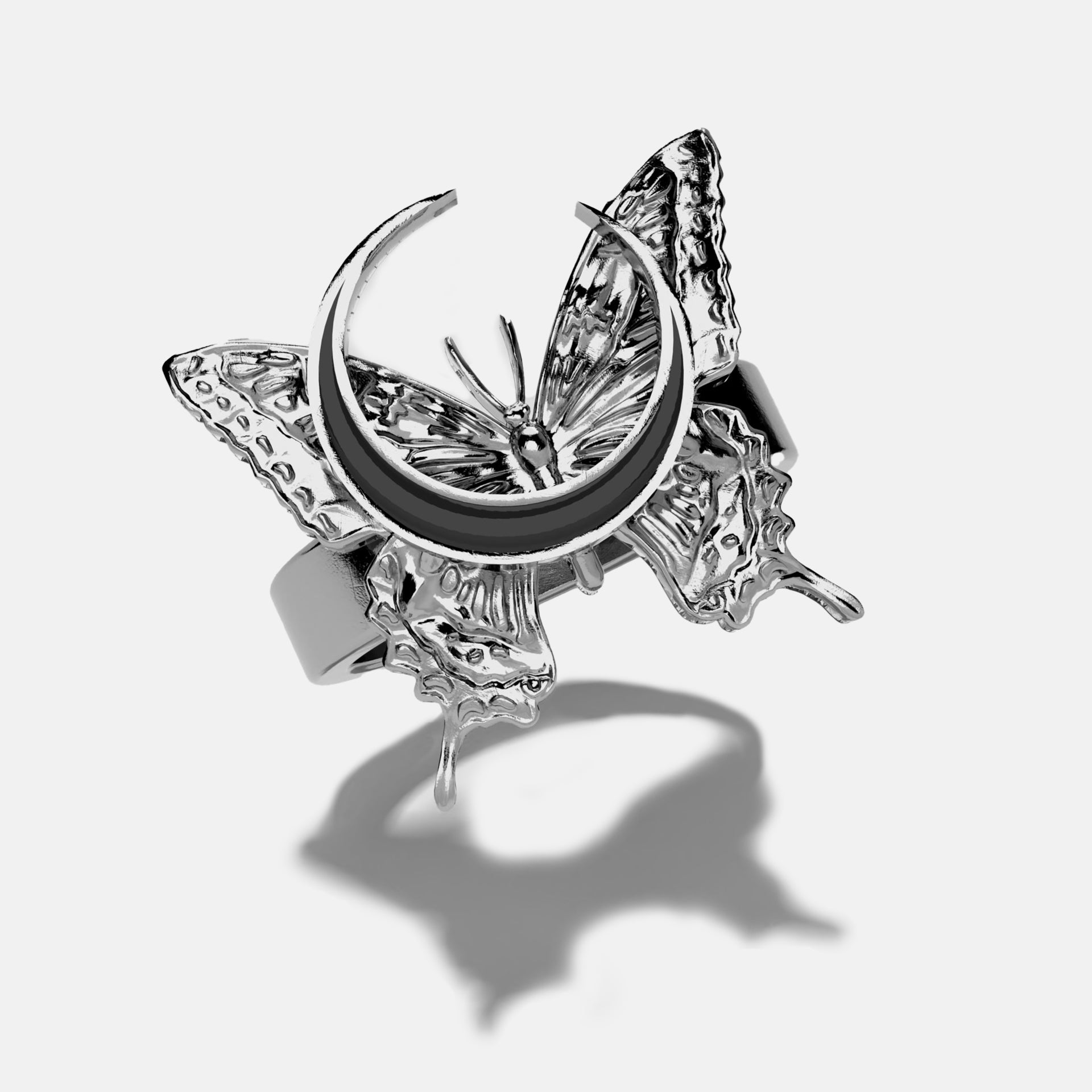 Moonlight Butterfly Ring